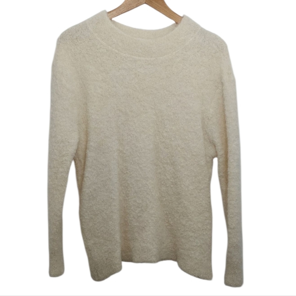 Wilfred Women's Size 1 Sweater Cream Long Sleeve Alpaca Wool See Measurements XS
